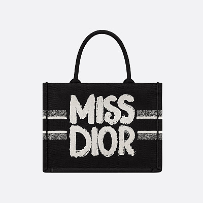 DIOR-디올 에크루/그레이 Oblique 자수 Dior Book Tote 라지 토트백 42cm - M1286ZRIW_M20I