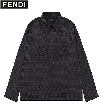 FENDI-08215 펜디 브라운 FF 셔츠 남여공용