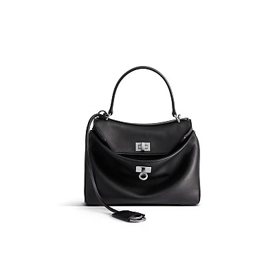 BALENCIAGA-789744 발렌시아가 블랙 로데오 라지 핸드백 39cm