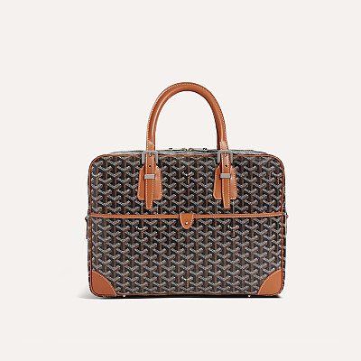 GOYARD-고야드 블랙 암바사드 MM 서류 가방 38cm