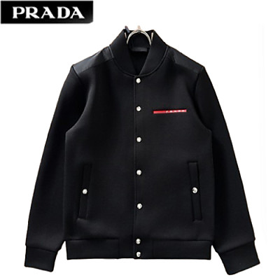 PRADA-092311 프라다 화이트 코튼 베이스볼 재킷 남성용