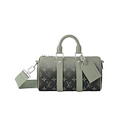 LOUIS VUITTON-M11595 루이비통 블랙 브러시드 모노그램 키폴 반둘리에 25