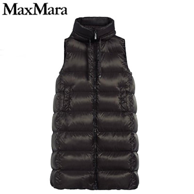 MAX MARA-101110 막스마라 카멜 나일론 롱 패딩 베스트 여성용