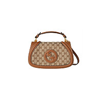 GUCCI-815714 1000 구찌 블랙 가죽 구찌 블론디 스몰 탑 핸들백