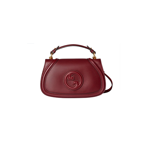 GUCCI-815714 6207 구찌 레드 가죽 구찌 블론디 스몰 탑 핸들백