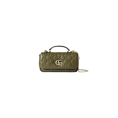 GUCCI-806017 9110 구찌 화이트 패딩 퀼티드 레더 GG 밀라노 미니 탑 핸들백