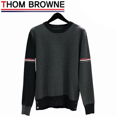 THOM BROWNE-010814 톰 브라운 화이트 스트라이프 장식 스웨터 남여공용