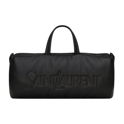 SAINT LAURENT-797640 생 로랑 블랙 램스킨 생 로랑 더플 백