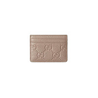 GUCCI-815883 6802 구찌 라이트 핑크 GG 엠블럼 카드 케이스