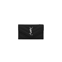 SAINT LAURENT-612808 생 로랑 블랙/골드 플랩 카드 케이스