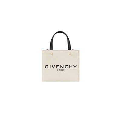 GIVENCHY-BB50N0B 지방시 블랙 G 토트 캔버스 미니 토트백