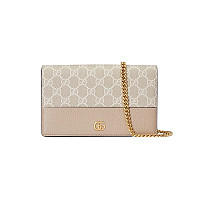 GUCCI-497985 6258 구찌 레드 GG 마몽 체인 바이컬러 지갑