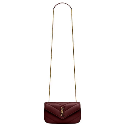 SAINT LAURENT-821749 생 로랑 핑크 램스킨 loulou 토이