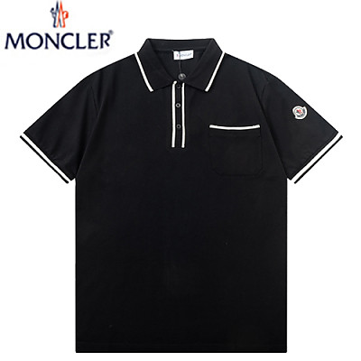 MONCLER-04017 몽클레어 화이트 코튼 폴로 티셔츠 남성용