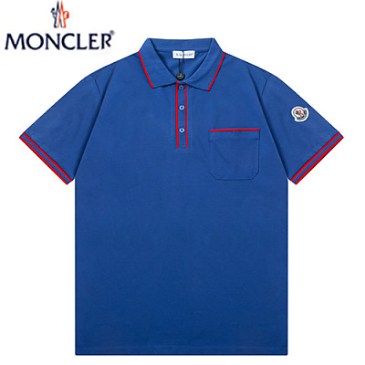 MONCLER-04017 몽클레어 화이트 코튼 폴로 티셔츠 남성용