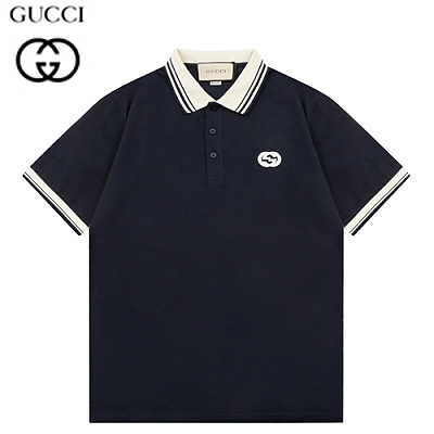 GUCCI-04019 구찌 레드 GG 로고 폴로 티셔츠 남성용