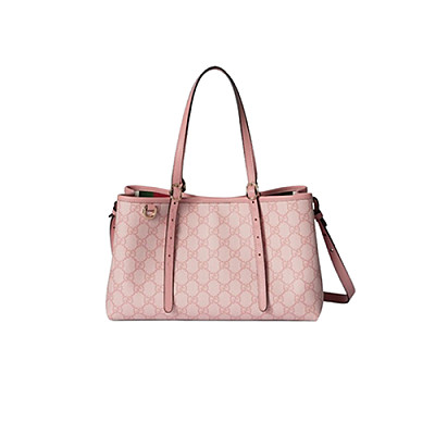 GUCCI-815214 9758 구찌 베이지 GG 엠블럼 스몰 토트백