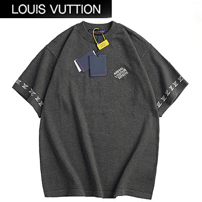 LOUIS VUITTON-05065 루이비통 네이비 니트 코튼 티셔츠 남여공용