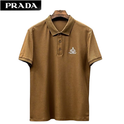 PRADA-050715 프라다 네이비 코튼 폴로 티셔츠 남성용