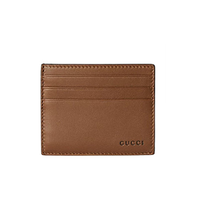 GUCCI-818952 1000 구찌 브라운 GG 엠블럼 엠보스 카드 케이스