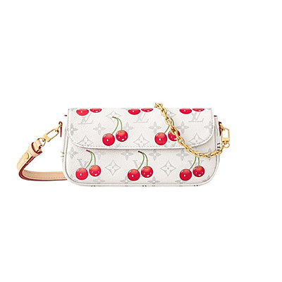 LOUIS VUITTON-M11299 루이비통 화이트 모노그램 월릿 온 체인 아이비