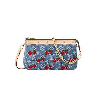 [퍼팩트버전]LOUIS VUITTON-M57633 루이비통 파스텔 블루 모노그램 자이언트 멀티 포쉐트 악세수아