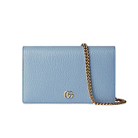 GUCCI-497985 6258 구찌 레드 GG 마몽 체인 바이컬러 지갑
