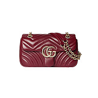 GUCCI-837280 4928 구찌 라이트 블루 가죽 GG 마몽 스몰 숄더백