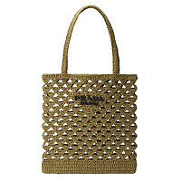 PRADA-1BG493 프라다 블랙 크로셰 토트백