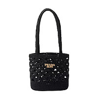 PRADA-1BG494 프라다 그린 크로셰 토트백
