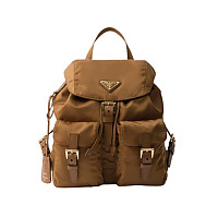 PRADA-1BZ677 프라다 데저트 베이지 스몰 리나일론 백팩 23.5cm