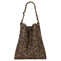 SAINT LAURENT-834750 생 로랑 브라운 자카드 AMALIA 백