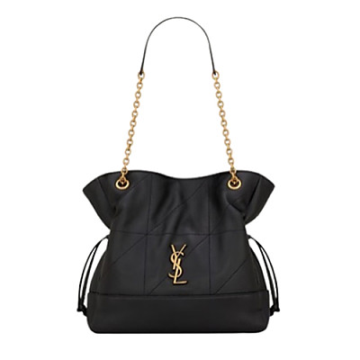 SAINT LAURENT-833948 생 로랑 블랙 램스킨 JAMIE 스몰 쇼퍼