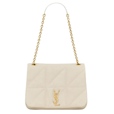 SAINT LAURENT-809696 생 로랑 화이트 램스킨 JAMIE 4.3 MEDIUM 백