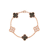 VAN CLEEF ARPELS-VCARP9 반클리프 블랙 빈티지 알함브라 브레이슬릿