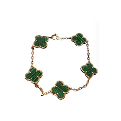 VAN CLEEF ARPELS-VCARP2 반클리프 로즈 골드/레드 다이아몬드 빈티지 알함브라 브레이슬릿