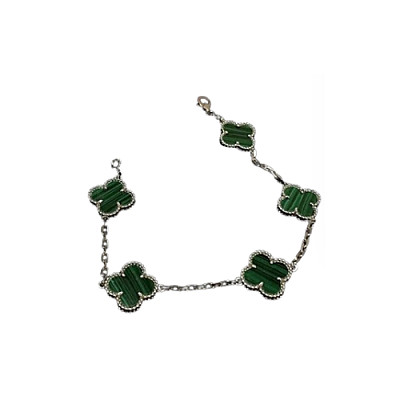 VAN CLEEF ARPELS-VCARP2 반클리프 로즈 골드/레드 다이아몬드 빈티지 알함브라 브레이슬릿