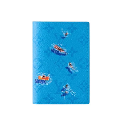 LOUIS VUITTON-M14876 루이비통 블루 컬러 모노그램 패스포트 커버