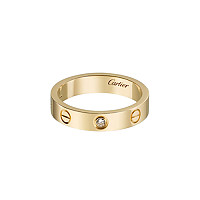 Cartier-B4050500 까르띠에 실버 1 다이아몬드 스몰 LOVE 링