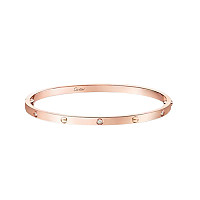 Cartier-B6079517 까르띠에 실버 6 다이아몬드 스몰 LOVE 브레이슬릿