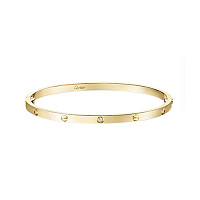Cartier-B6079517 까르띠에 실버 6 다이아몬드 스몰 LOVE 브레이슬릿