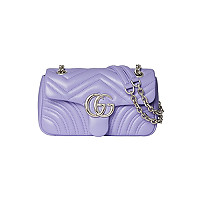 GUCCI-837280 6823 구찌 핑크 가죽 GG 마몽 스몰 숄더백