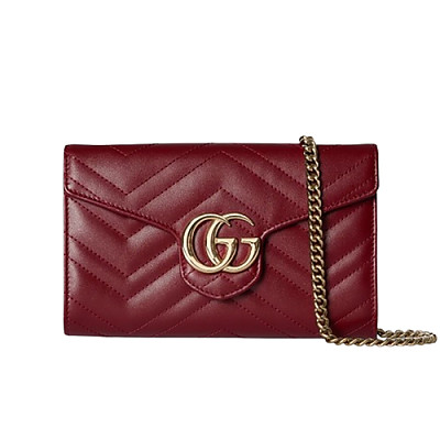 GUCCI-837745 6207 구찌 레드 GG 마몽 체인 지갑
