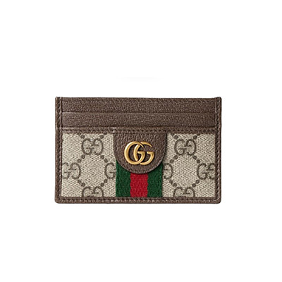 GUCCI-834795 9746 구찌 오피디아 베이지/브라운 카드 케이스