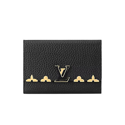 LOUIS VUITTON-M82764 루이비통 블랙 카퓌신 컴팩트 월릿
