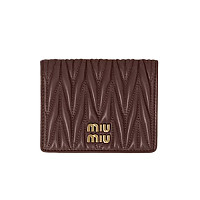 MIUMIU-5MV204 미우미우 핑크 마테라쎄 나파 가죽 반지갑