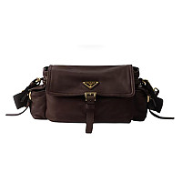 PRADA-1BD394 프라다 블랙 익스플로어 미디엄 나파 가죽 숄더백