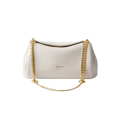 PRADA-1BD395 프라다 화이트 튀뮬트 스몰 나파 가죽 백