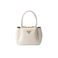 PRADA-1BA362 프라다 블랙 플루 가죽 미니 핸드백