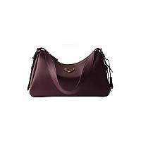 PRADA-1BC229 프라다 코코아 브라운 에메 미디엄 스웨이드 숄더백